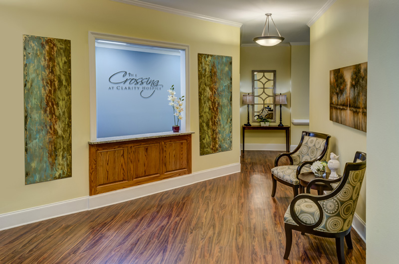 Crossing at Clarity Hospice Lobby