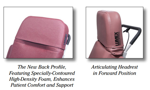 lumex clinical care seating recliner features