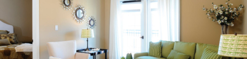 Color plays an important role in the tone and comfort of your extended care environment. See the soothing factors that color provides above in this renovation project we recently completed.