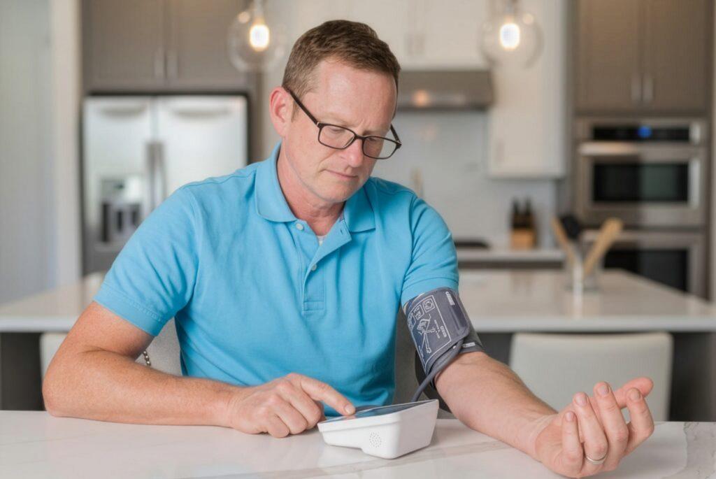 Home use of a blood pressure monitor